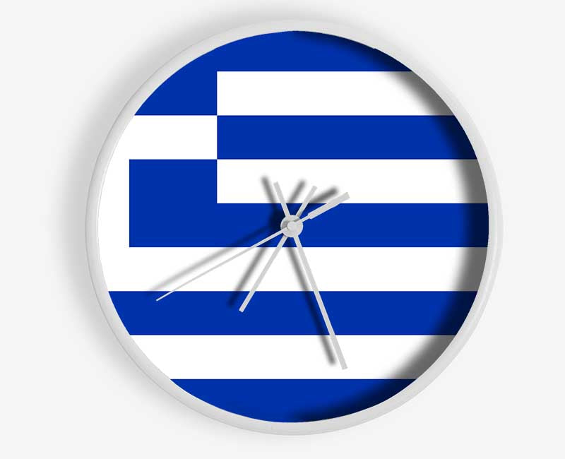 Greece Clock - Wallart-Direct UK