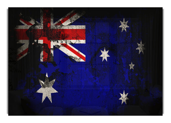 Australian Flag Grunge