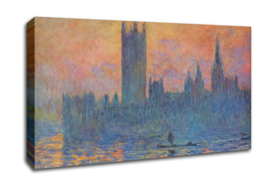 Picture of Monet London Parliament In Winter Wide Canvas Wall Art