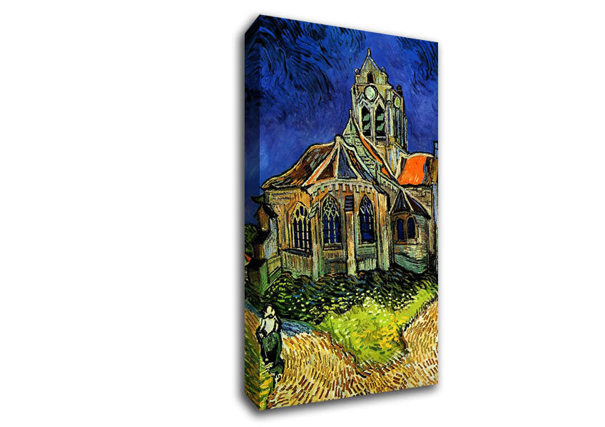 Picture of Van Gogh The Church At Auvers Wide Canvas Wall Art