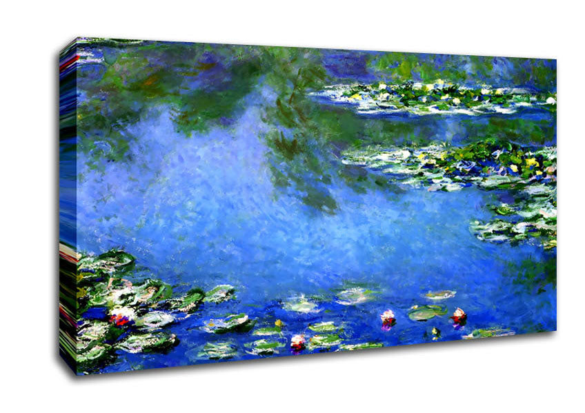 Picture of Monet Water Lilies In Monets Garden Wide Canvas Wall Art