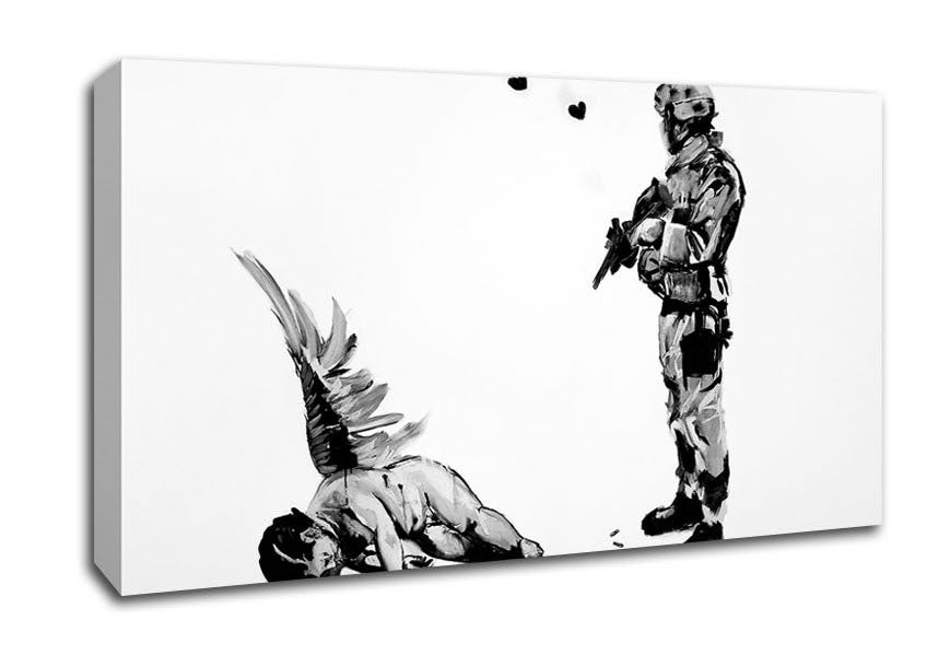 Picture of Who Killed Cupid Wide Canvas Wall Art