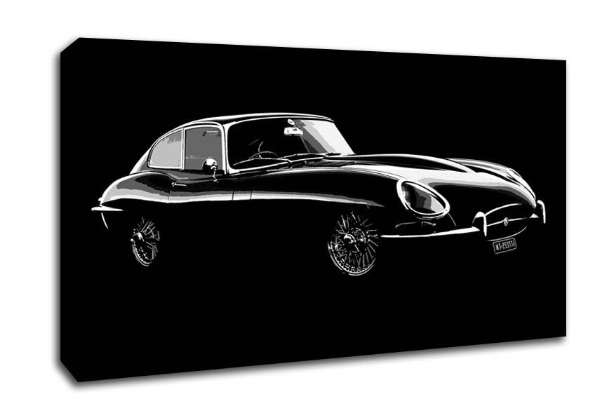 Picture of E-Type Jaguar Wide Canvas Wall Art