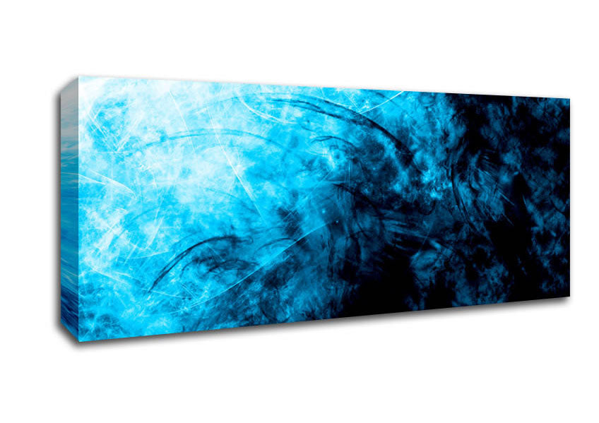 Picture of Blue Storm Panoramic Canvas Wall Art