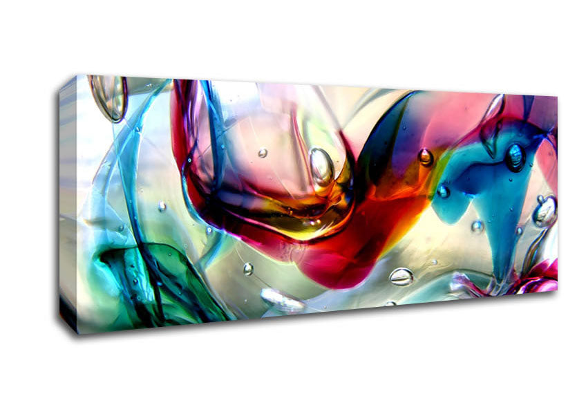 Picture of Bubbles 2 Panoramic Canvas Wall Art