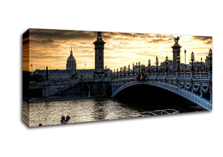 Picture of Alexander Bridge Paris Panoramic Canvas Wall Art