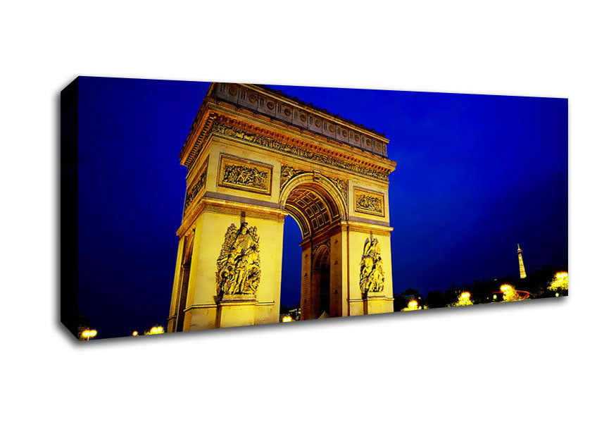 Picture of Arc De Triomphe Panoramic Canvas Wall Art