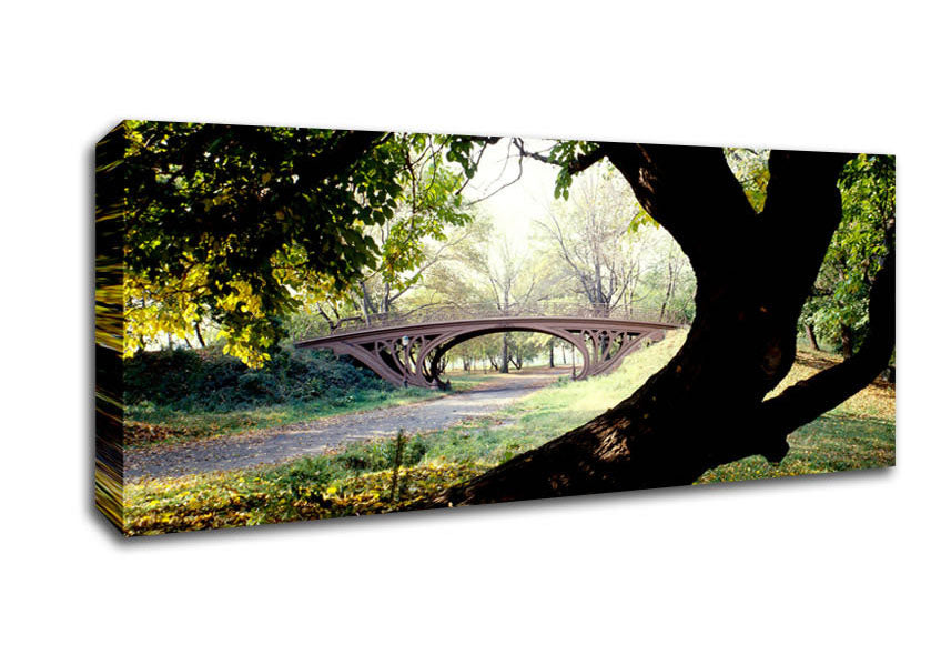 Picture of Central Park Bridge New York City Panoramic Canvas Wall Art