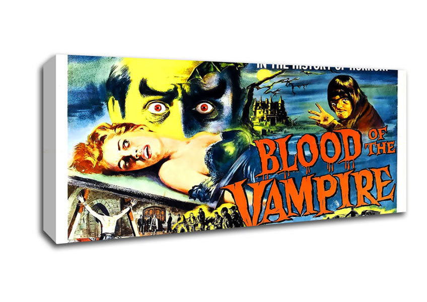 Picture of Blood Of The Vampire Poster 2 Panoramic Canvas Wall Art