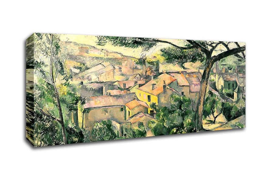 Picture of Cezanne Lestaque Against The Sunlight Panoramic Canvas Wall Art