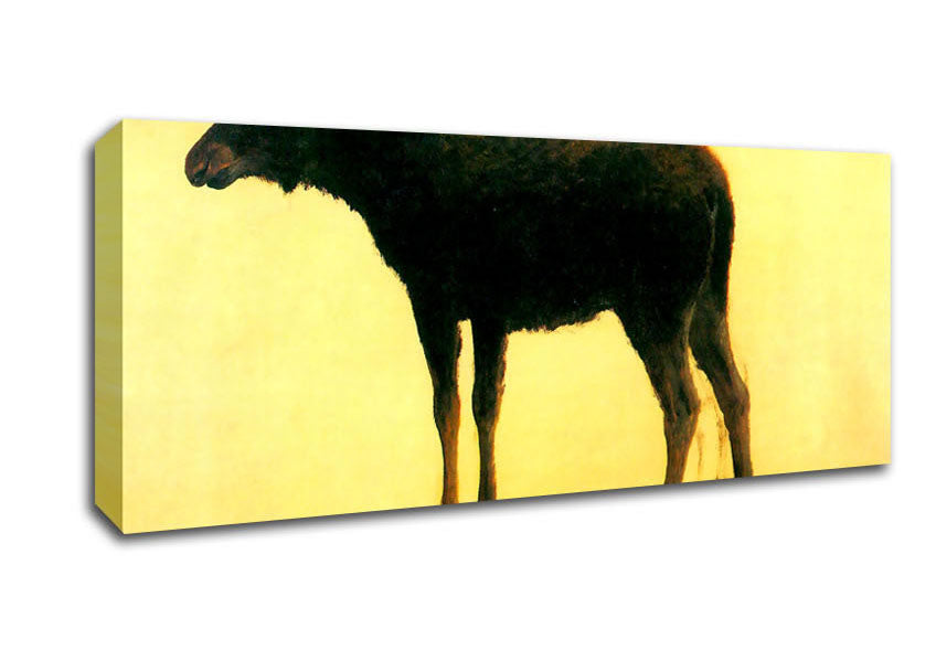 Picture of Bierstadt Elk Panoramic Canvas Wall Art