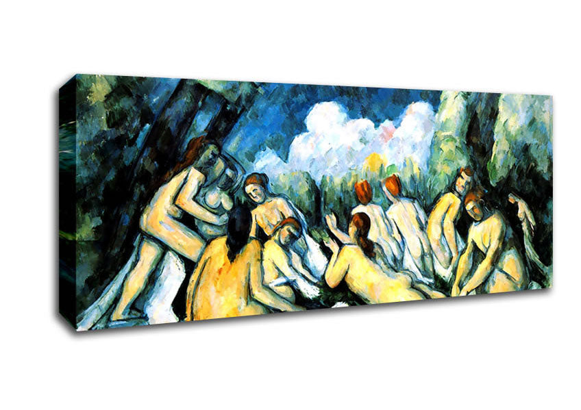 Picture of Cezanne Large Bathers Panoramic Canvas Wall Art