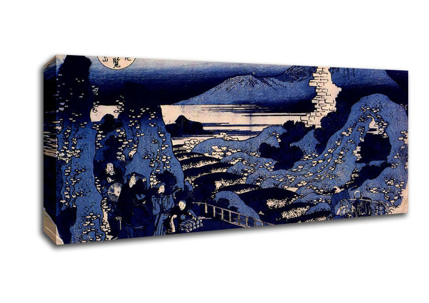 Picture of Hokusai Mount Haruna Panoramic Canvas Wall Art