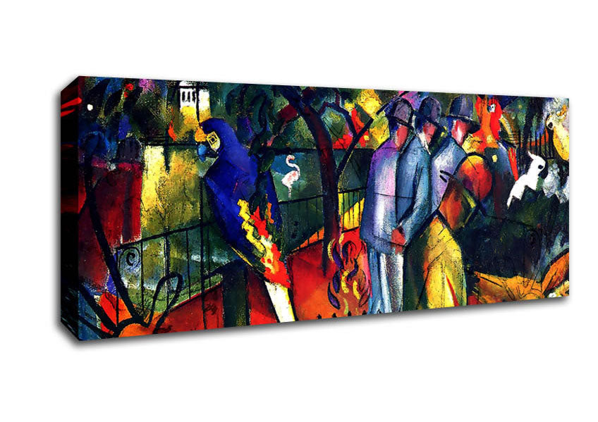 Picture of August Macke Zoological Gardens Panoramic Canvas Wall Art