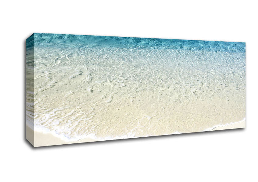 Picture of As The Waves Gently Lap Panoramic Canvas Wall Art