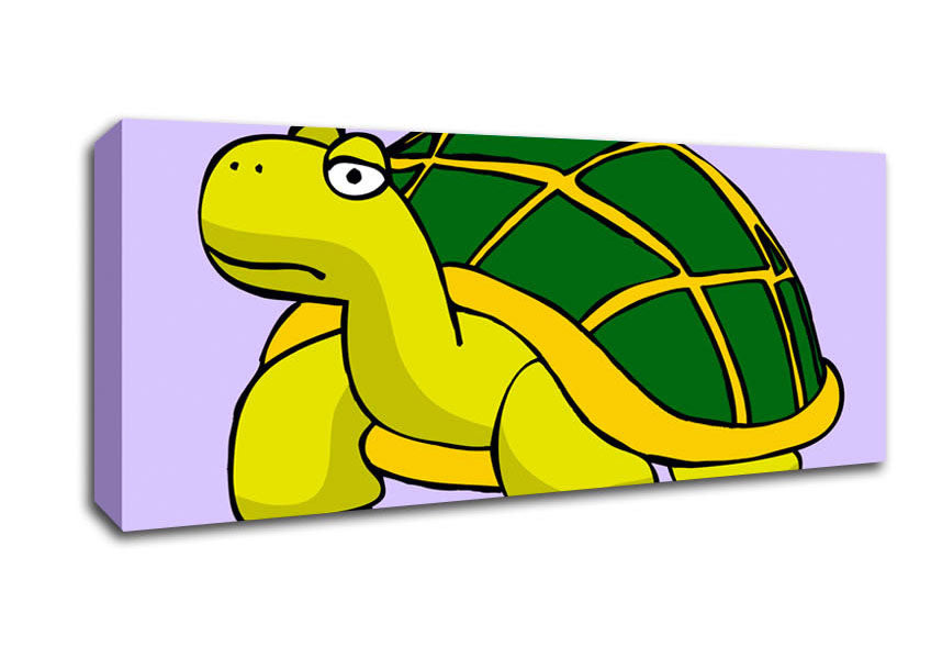 Picture of Big Turtle Lilac Panoramic Canvas Wall Art