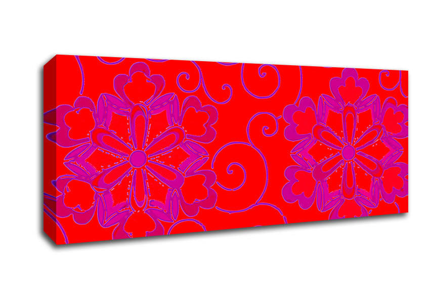 Picture of Red Decoration Panoramic Canvas Wall Art