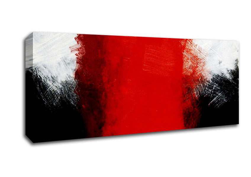 Picture of Whirlwind Red Panoramic Canvas Wall Art