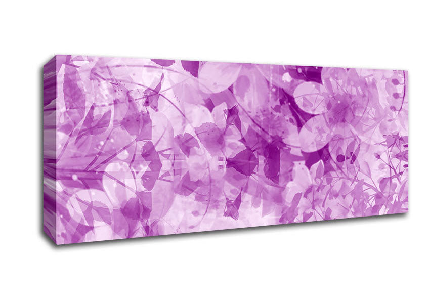 Picture of Paradise Lilac Panoramic Canvas Wall Art