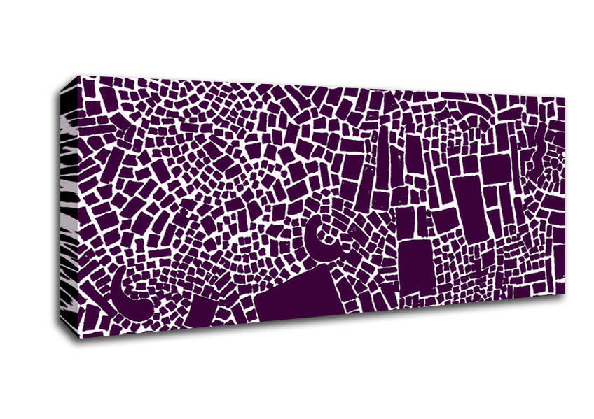 Picture of The Missing Piece Purple Panoramic Canvas Wall Art