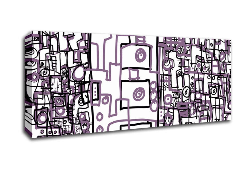 Picture of Perplexity Lilac Panoramic Canvas Wall Art