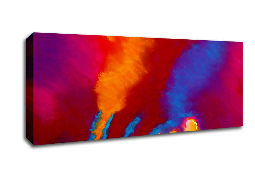 Picture of Psychedelic Blur Panoramic Canvas Wall Art