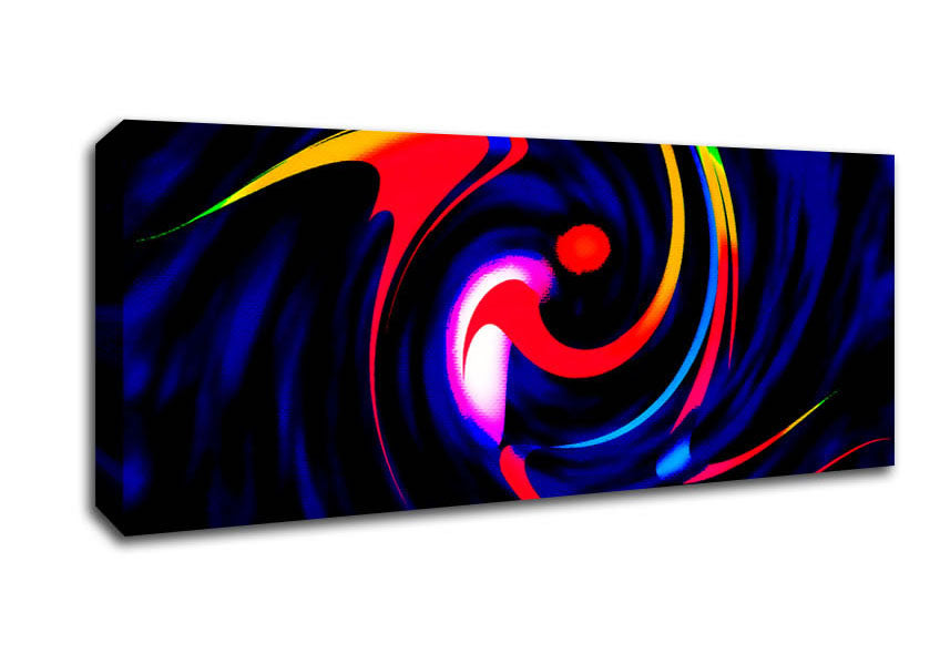 Picture of Dancing Colours Panoramic Canvas Wall Art