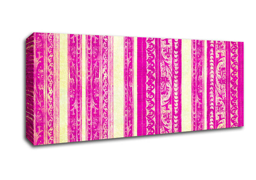 Picture of Vertical Landslide Pink Panoramic Canvas Wall Art