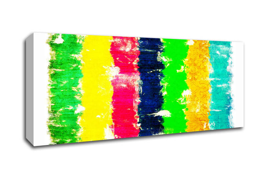 Picture of Crayon Delight Panoramic Canvas Wall Art