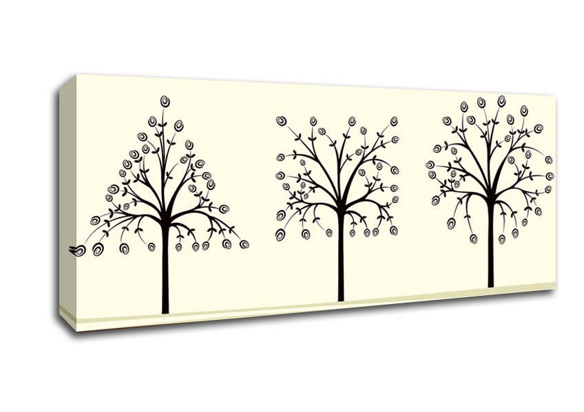 Picture of The Trees Of Life Panoramic Canvas Wall Art