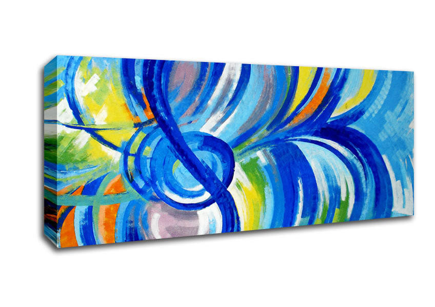 Picture of Colourful Notes Panoramic Canvas Wall Art