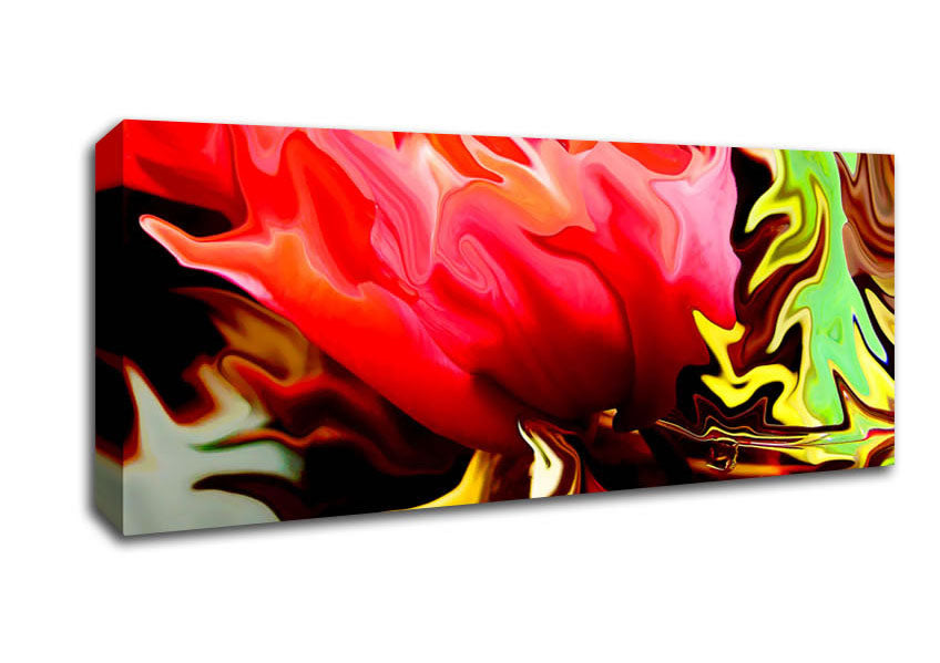 Picture of Floral Fury Panoramic Canvas Wall Art