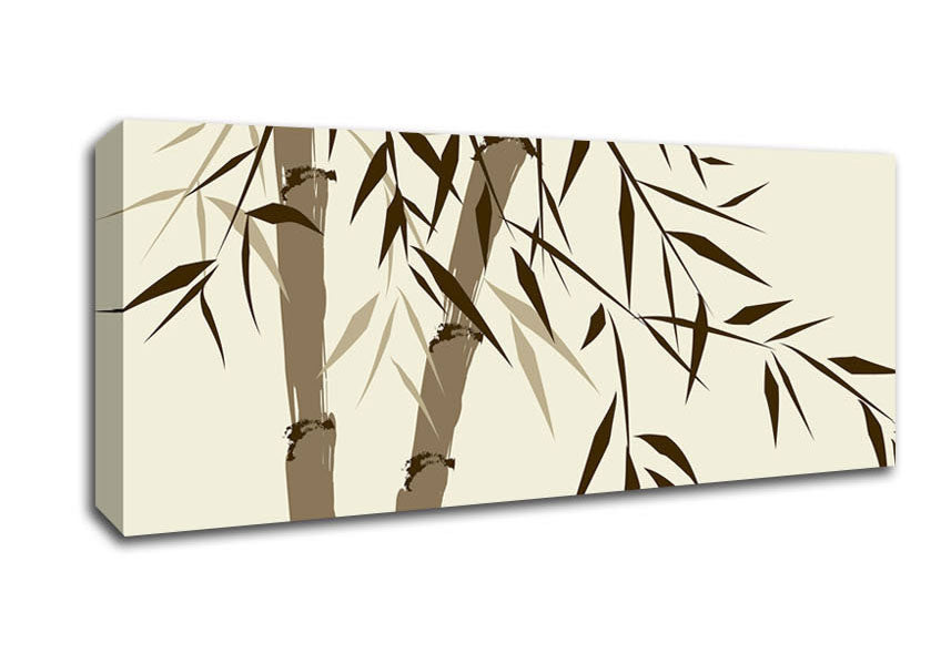 Picture of Chinese Bamboo Painting Panoramic Canvas Wall Art