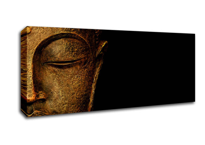 Picture of Buddha Profile Panoramic Canvas Wall Art