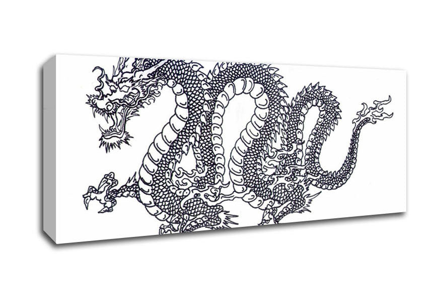 Picture of Chinese Dragon Panoramic Canvas Wall Art