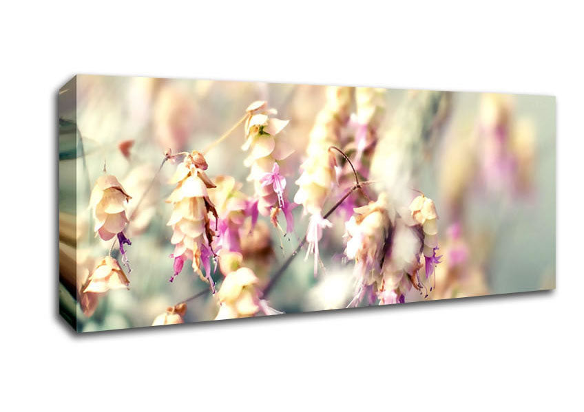 Picture of Wild Flowers In Spring Panoramic Canvas Wall Art