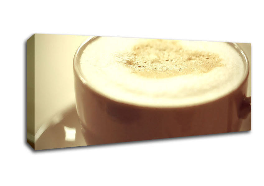 Picture of Cappuccino Panoramic Canvas Wall Art