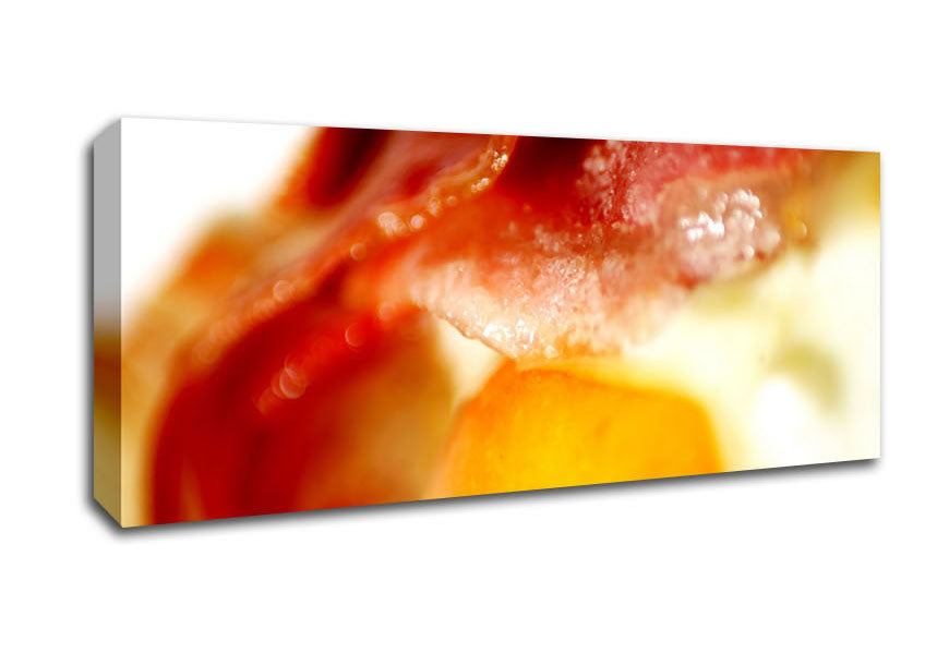 Picture of Bacon And Eggs Panoramic Canvas Wall Art