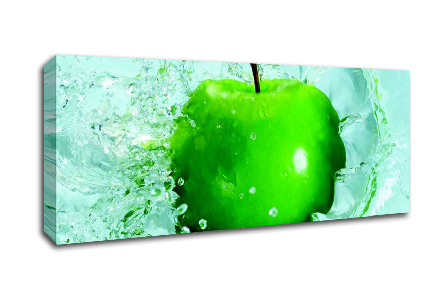 Picture of Apple Splash Panoramic Canvas Wall Art