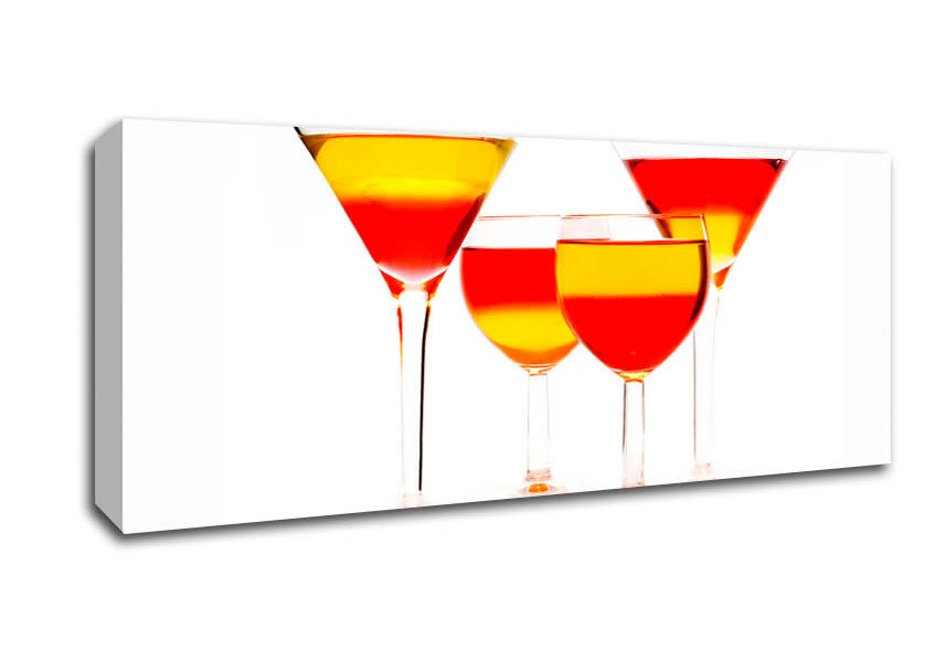 Picture of Anyone For Mixed Cocktails Panoramic Canvas Wall Art