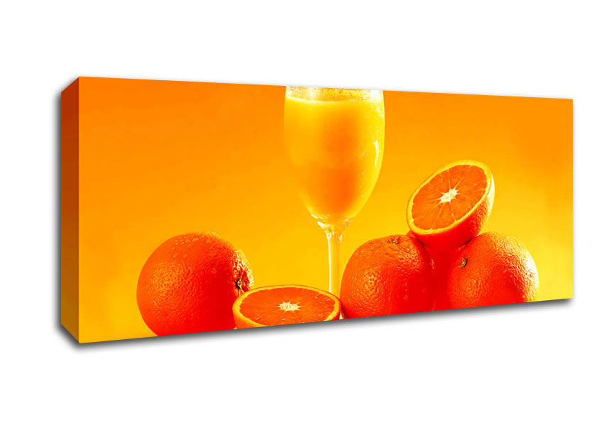 Picture of Breakfast Juice Panoramic Canvas Wall Art