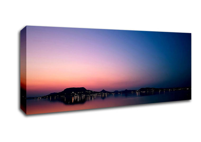 Picture of Peaceful Lake Panoramic Canvas Wall Art