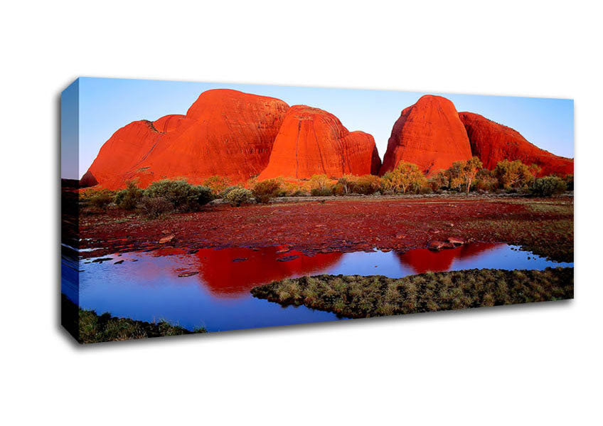 Picture of Ayres Rock River View (Uluru) Panoramic Canvas Wall Art