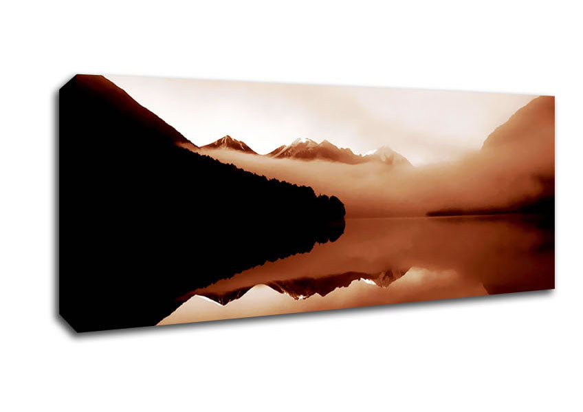 Picture of Cocoa Mountain Paradise Panoramic Canvas Wall Art