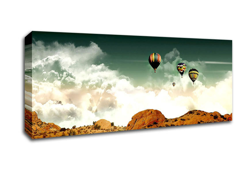 Picture of Desert Journey Panoramic Canvas Wall Art