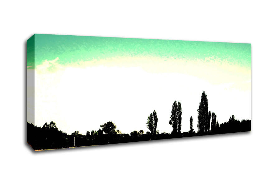 Picture of Countryside Haze Panoramic Canvas Wall Art