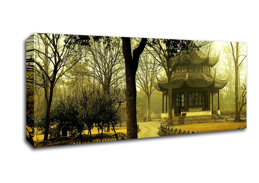 Picture of Autumn In Asia Panoramic Canvas Wall Art