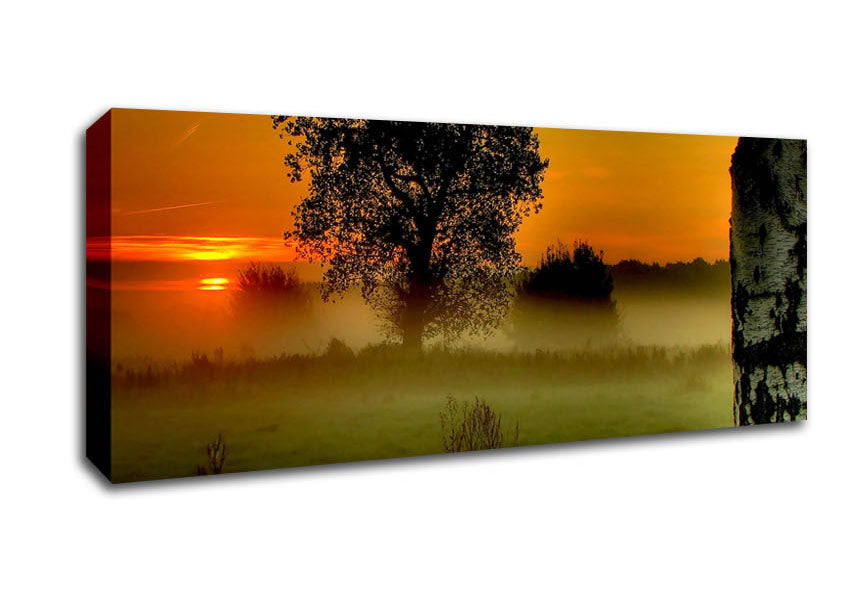 Picture of Morning Moment Panoramic Canvas Wall Art