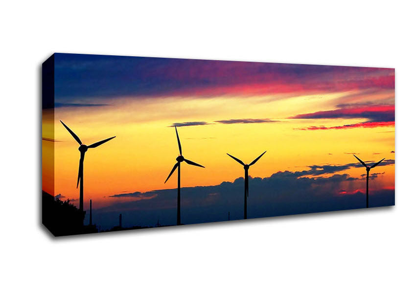 Picture of Wind Farm Panoramic Canvas Wall Art