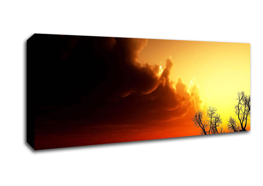 Picture of Nightfall Panoramic Canvas Wall Art